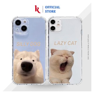 Ốp lưng iphone Silly dog và lazy cat cho Case 16 15 pro max 15plus 14 13 12 promax 11 mini 6 6s 7 8 plus x xr xs Se