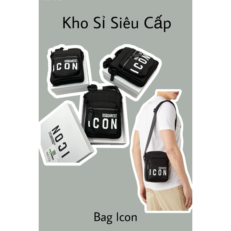 [💥 HOT ITEM] - Túi Icon - Bag Đeo Chéo Dsq2 Icon Basic - Bản Loại 1