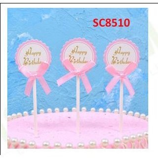 Topper giấy trang trí bánh kem(set 3 cái)