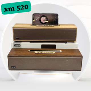 Loa bluetooth để bàn xm 520 bass mạnh, công suất 20w siêu trầm , thiết kế vỏ gỗ sang trọng | bruda | loa xm520