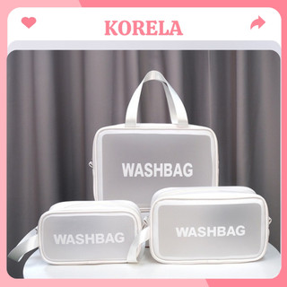 Bộ 3 túi đựng mỹ phẩm WashBag túi đựng đồ dùng trang điểm nhiều kích thước KORELA TMP01#03