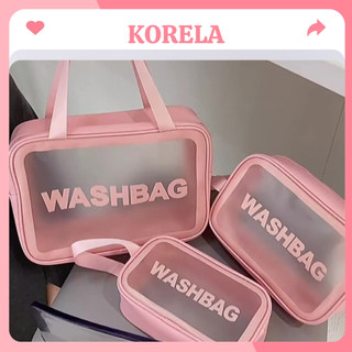 Bộ 3 túi đựng mỹ phẩm WashBag túi đựng đồ dùng trang điểm nhiều kích thước KORELA TMP01#04