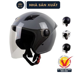 Mũ Bảo Hiểm 3/4 Royal M134C Có Kính Chính Hãng, Nón Bảo Hiểm Royal Bảo Hành 12 Tháng Phù Hợp Nam Nữ