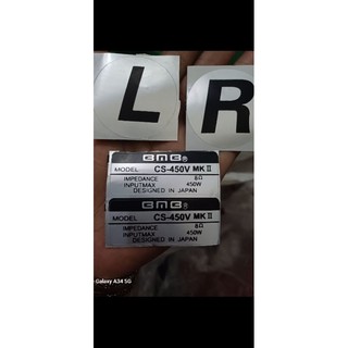 2 tem dán từ loa rcf, bộ tem BMB