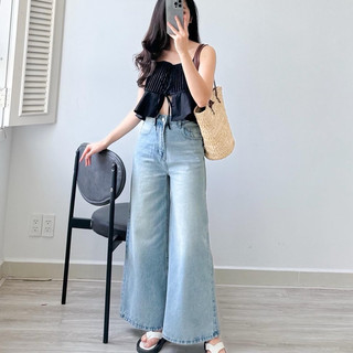 Quần Jeans Ống Suông Basic Đi Làm Đi Học Mụp Store
