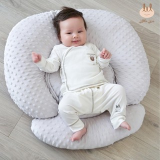 Gối chống trào ngược đa năng nhung modal cao cấp, 5 tư thế, 55x50cm LiL Little Love - LGCTN