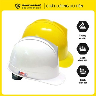 Mũ bảo hộ lao động sseda hàn quốc mặt tròn cho kĩ sư, kĩ thuật