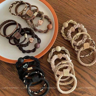 Hộp 20 dây chun tóc nhiều hình, lọ dây thun cột tóc mix mẫu