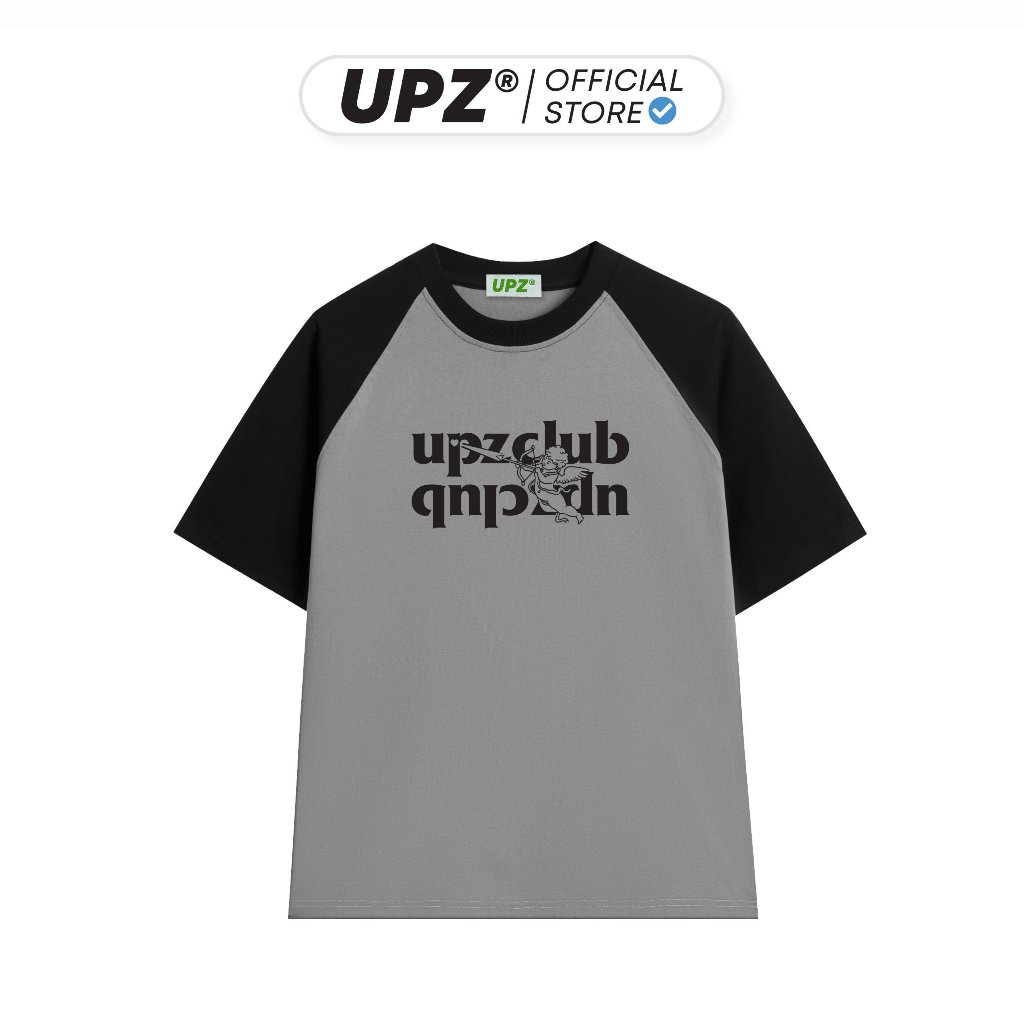 UPZ Áo Thun Cotton Raglan Unisex Nam Nữ Form Rộng In Hình UPZ CUPID CLUB (5 Màu)