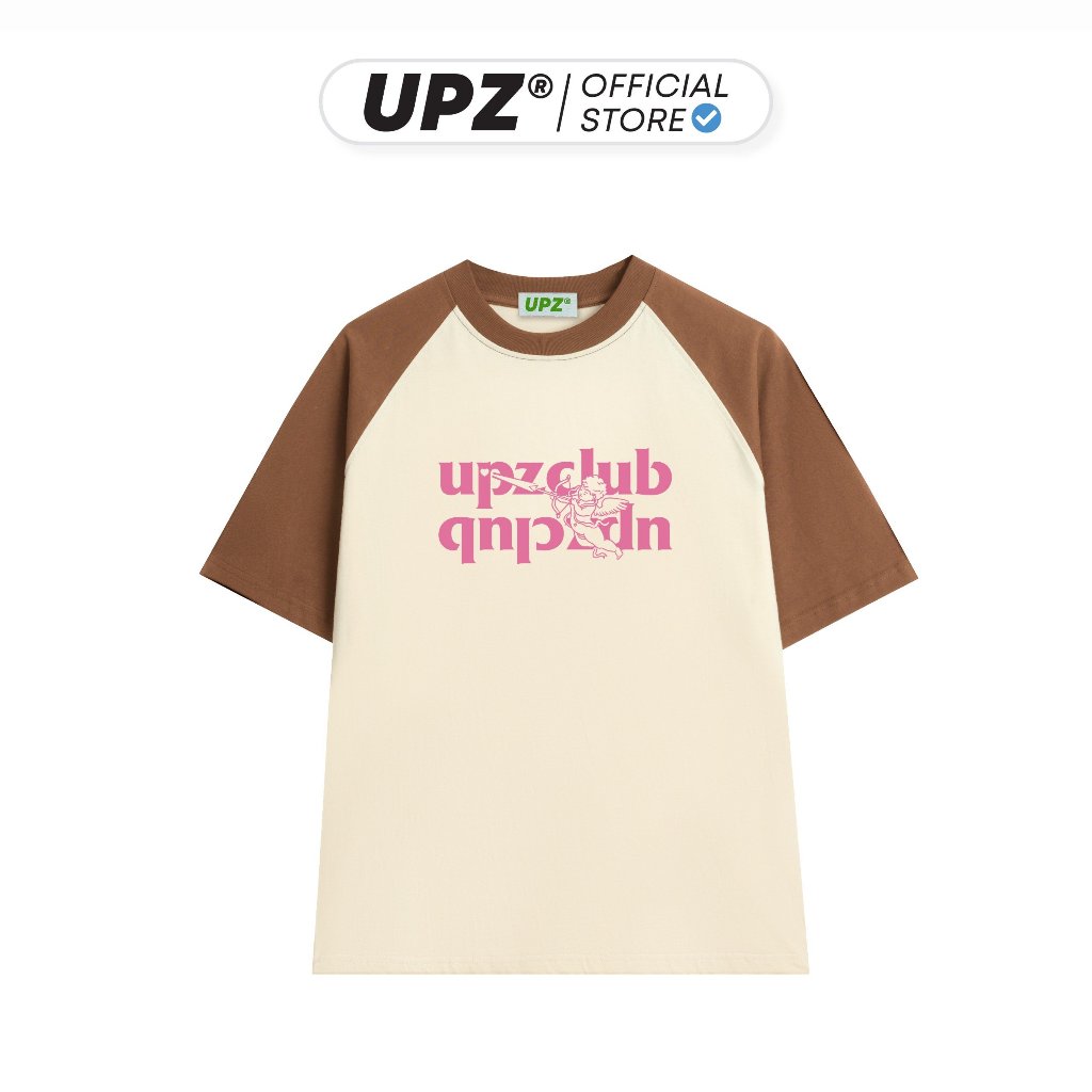 UPZ Áo Thun Cotton Raglan Unisex Nam Nữ Form Rộng In Hình UPZ CUPID CLUB (5 Màu)