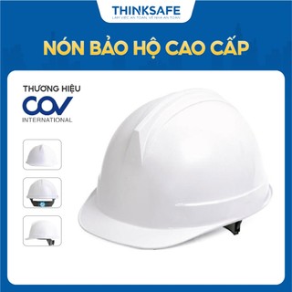 Nón bảo hộ cao cấp COV E001 Hàn Quốc, mũ công trình nhựu ABS bảo vệ đầu, chống va đập đâm xuyên an toàn COV - THINKSAFE