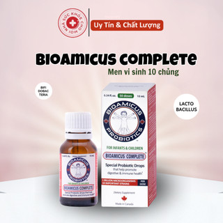 MGG.Hỗ trợ tiêu hóa, giảm nôn chớ, táo bón, đầy bụng nhập khẩu từ Canada men 10 chủng BioAmicus Complete