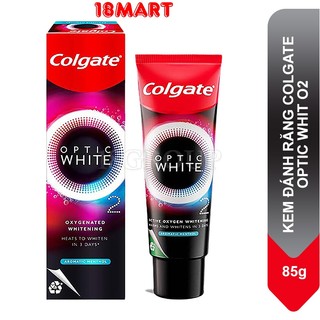 Kem đánh răng colgate optic white o2 aromatic menthol active oxygen whitening toothpaste 85g