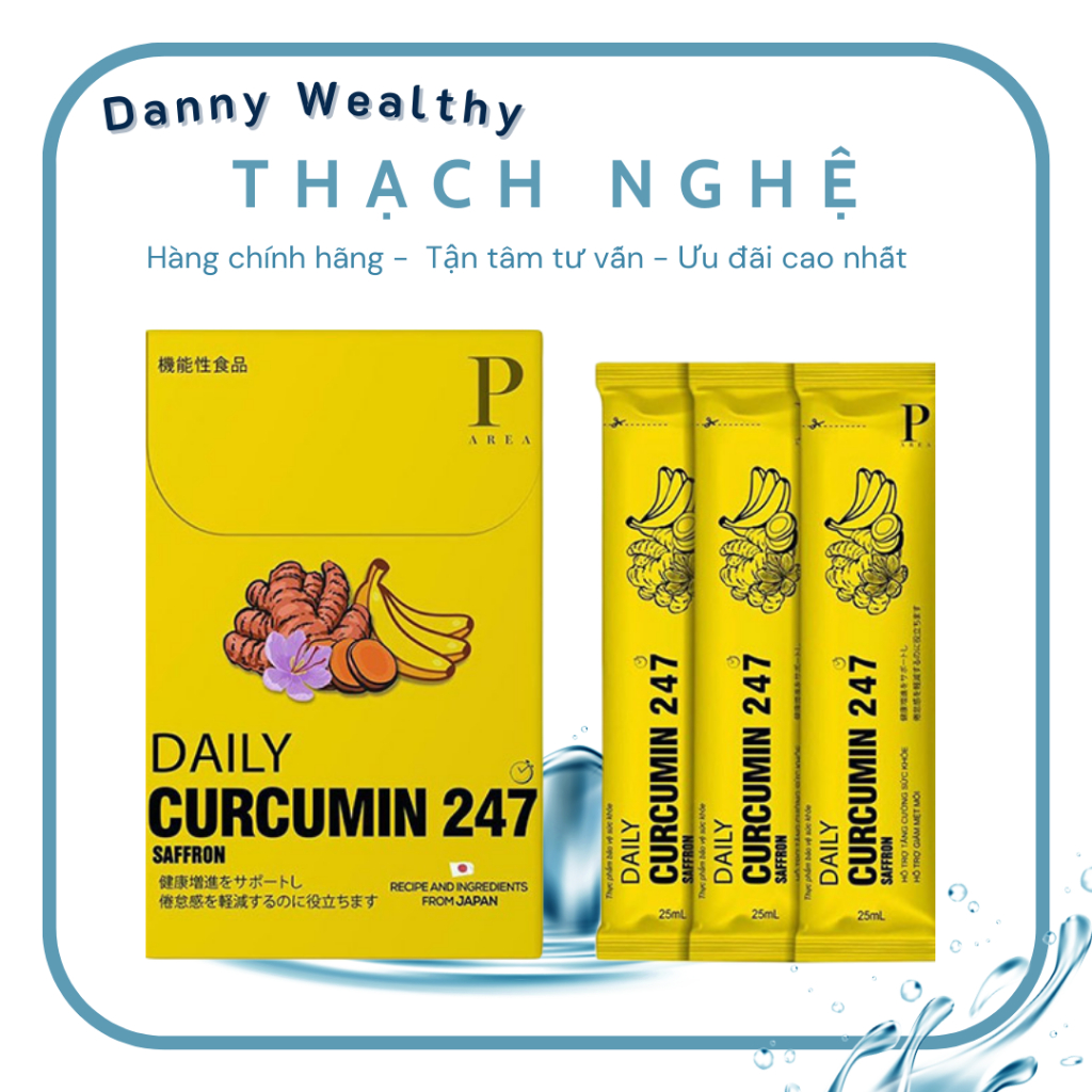 Thạch nghệ saffron vị chuối Daily Curcumin 247 Saffron Vala Beauty tăng cường hỗ trợ sức khỏe