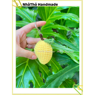 Móc khoá len quả xoài handmade | NhàThỏ Handmade |