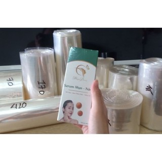 Màng co nhiệt pvc bọc hàng hóa, hộp giấy, hũ nhựa, mỹ phầm,...đa năng, màng co ống trong suốt