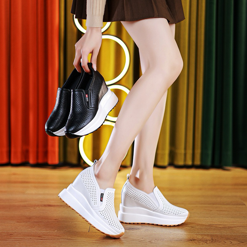 [ Hàng order ] Giày lười nữ đế xuồng 10cm cao cấp
