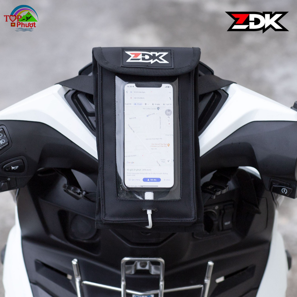Túi ZDK mini-Mini Javan, Túi treo đầu xe máy đựng điện thoại, thiết kế mới có lỗ sạc, 2 lớp hỗ trợ thoát nhiệt tốt cho đ