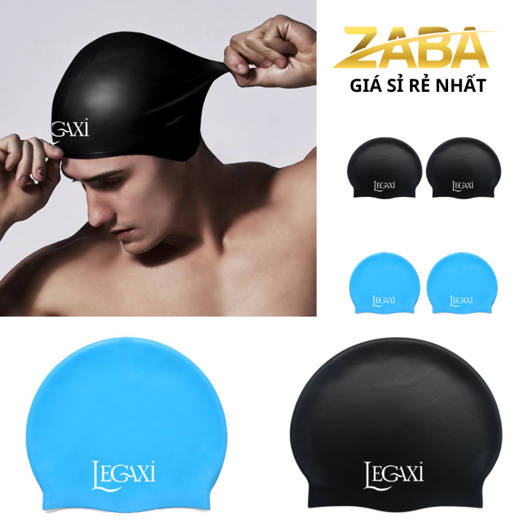Mũ bơi nón bơi lộn Silicone Co giãn Chống thấm nước Zaba | BigBuy360 - bigbuy360.vn