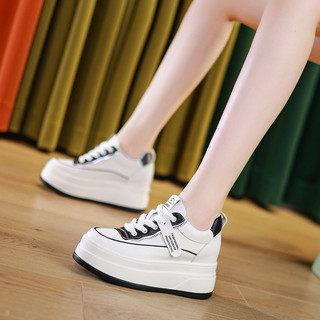 [Sẵn xanh 34] Giày thể thao đế độn nữ 8cm