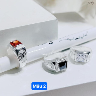 Nhẫn bạc cho bé trai BNP , chất liệu bạc ta