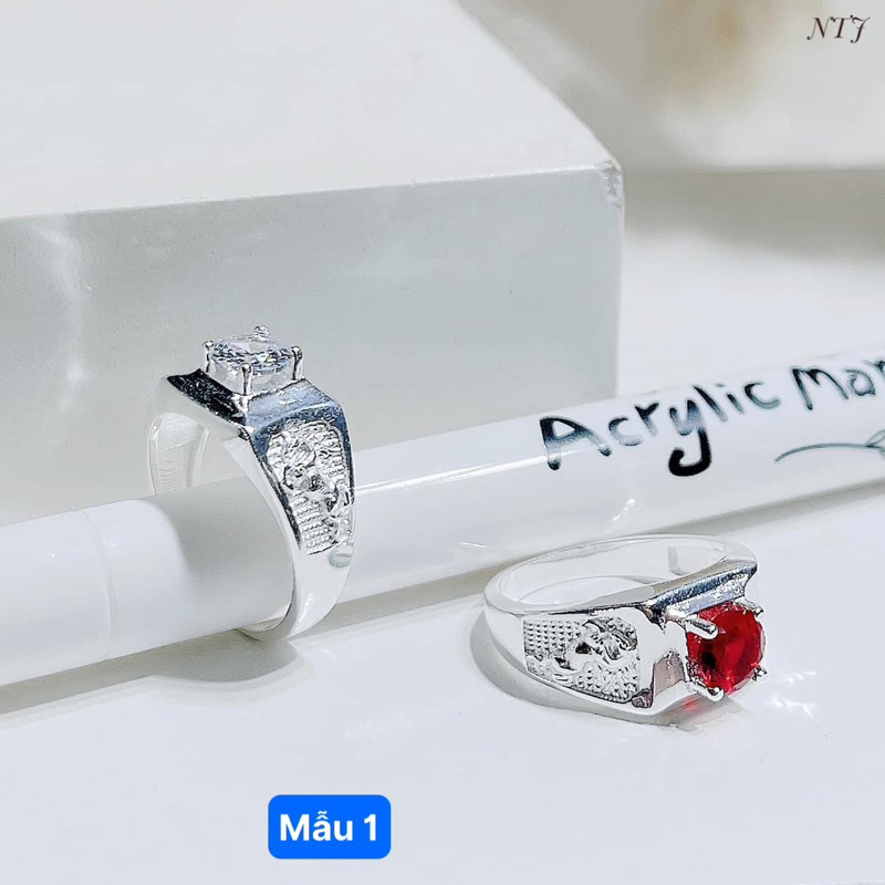 Nhẫn bạc cho bé trai BNP , chất liệu bạc ta