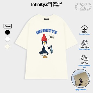Áo Thun Local Brand InfinityZ Unisex Premium Cotton Oversize Chim Cánh Cụt Vô Tri - INFI09
