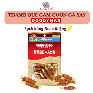 [Gói 20 Cây] Que Cuốn Thịt Gà DoggyMan Dành Cho Chó Gặm Sạch Răng Thơm Miệng Snack Đồ Ăn Bánh Thưởng Cho Thú Cưng Amun P