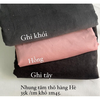 Vải Nhung tăm thô