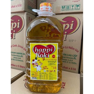 Combo 1 Thùng dầu Happy Koki 5L (4Can)