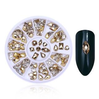 Khay charm, đá tròn mix màu, mix size