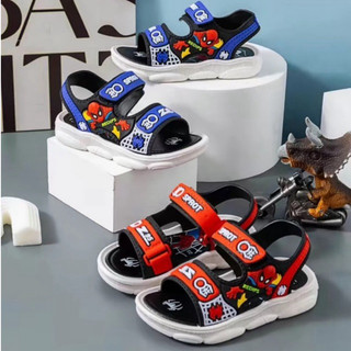 Dép sandal bé trai 2-10 tuổi siêu nhân nhện nhẹ phong cách thời trang có 2 màu đế trắng đen tùi theo đợt nhé khách 🍒