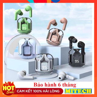 Tai Nghe Nhét Tai S8 KY8 Ultralpods Max Bluetooth 5.3 Không Dây 5 Màu Trong Suốt Giảm ồn