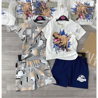 Set 2 bộ cotton bé trai 100-150