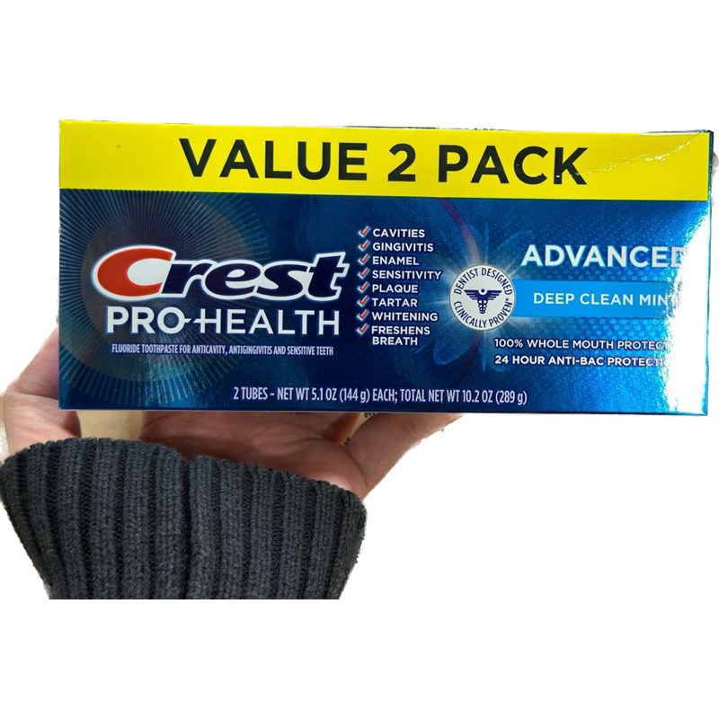 Set 2 cây kem đánh răng Crest Pro Health