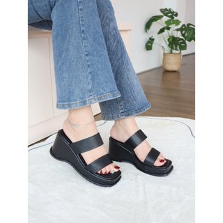 Guốc đế xuồng quai ngang cao cấp da mềm mang nhẹ êm chân 1057