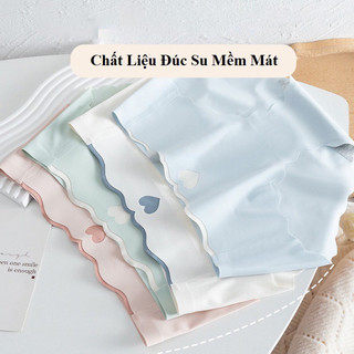 Combo 5 quần lót nữ đúc su Tim thun lạnh mát, kháng khuẩn 38-69kg