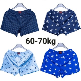 Quần đùi nam mặc nhà kate họa tiết  60->70kg