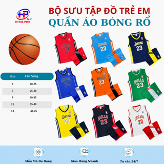Quần áo bóng rổ trẻ em, áo ba lỗ trẻ em  siêu dễ thương, thoáng mát, cực đẹp - sport hoàng phúc