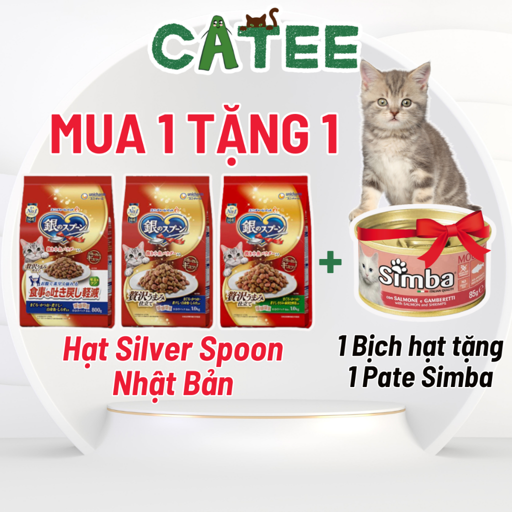 Thức Ăn Hạt Cho Mèo Silver Spoon Nhật Bản Cao Cấp