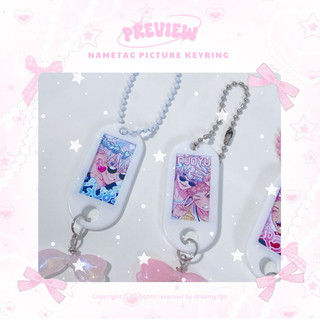 [ Nametag Picture Keyring ] In Ảnh Theo Yêu Cầu