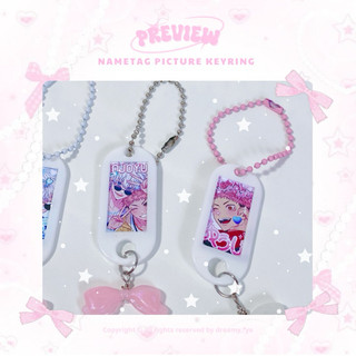 [ Nametag Picture Keyring ] In Ảnh Theo Yêu Cầu