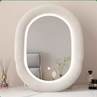 Gương decor để bàn hình, gương trang điểm oval phong cách Basic Minimalism, phong cách Hàn Quốc
