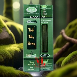 Nhang sạch thảo dược Tịnh Tâm hương trầm bắc cháy 60 phút