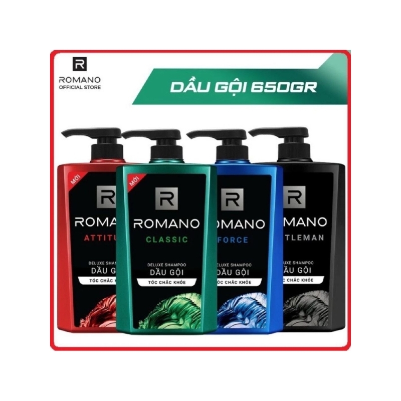DẦU GỘI ROMANO 650G