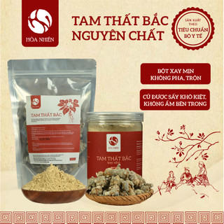 Tam Thất Bắc khô - Củ khô size to và vừa, bột nguyên chất