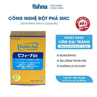 Men vi sinh Bifina Nhật Bản, Loại EX 30 gói - Thoát ngay viêm đại tràng, không lo tái phát