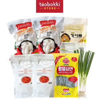 [SHIP HCM] Combo nấu bánh gạo cay kèm miến 6 người ăn Tèobokki