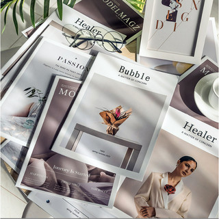 Tạp chí thời trang 12 trang tiếng anh đạo cụ chụp ảnh decor ( tạp chí poster chụp ảnh sản phẩm )