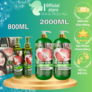 Dầu gội xả Yuki Bưởi Cô Đặc 850ml 2000Ml chống rụng tóc, kích thích mọc tóc và phục hồi tóc mềm mượt